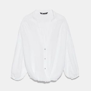 NWT zara linen blouse